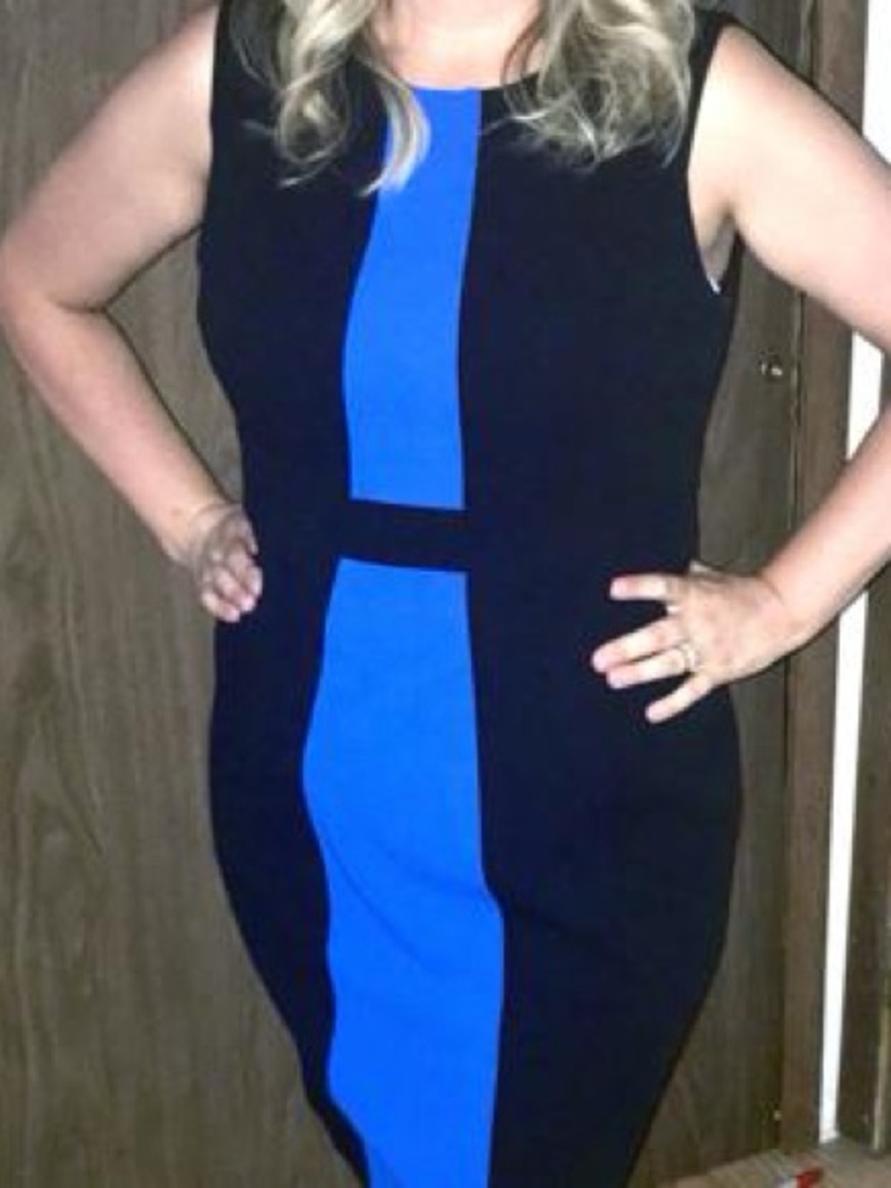 NWOT Tommy Hilfiger Black Dress with Blue Accent